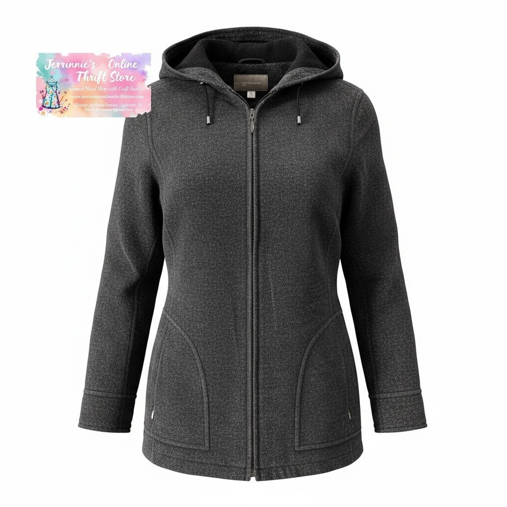 Croft & Barrow Wool Hooded Jacket